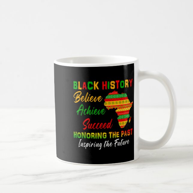 Caneca De Café História Negra Acredite Alcançar Sucesso Mulheres  (Direita)