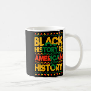 Caneca De Café História Negra É História Patriótica Americana Áfr