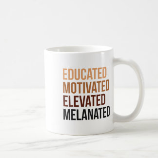 Caneca De Café História Negra Melanizada Motivada Elevada Educada