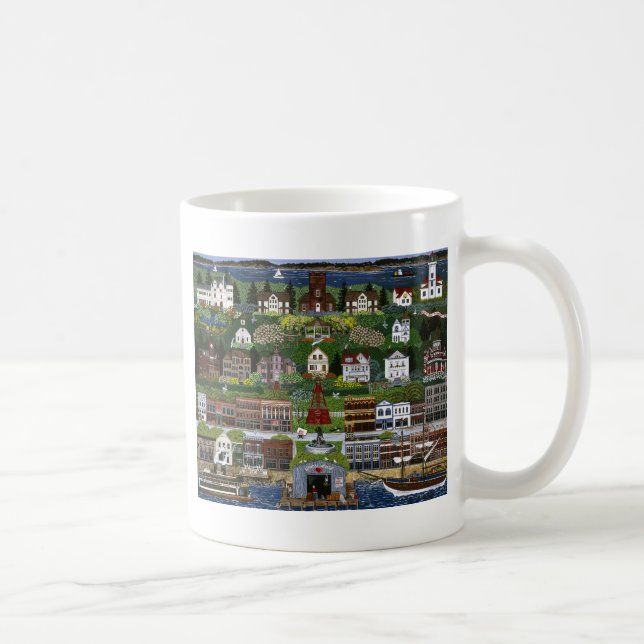 Caneca De Café Historic Port Townsend, Washington (Direita)
