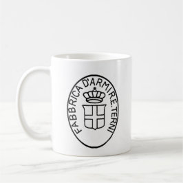 Caneca De Café Historical antique Italian arsenal Terni logo