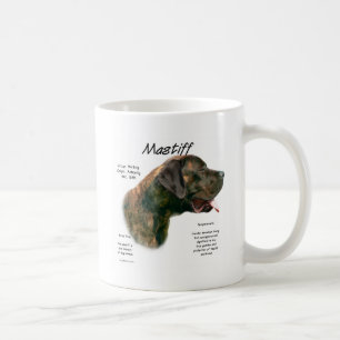 Caneca De Café Histórico do Mastiff Apricot Brindle