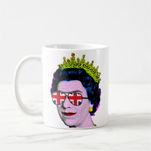 Caneca De Café HM Queen Pop Art Modern Platinum Jubilee
