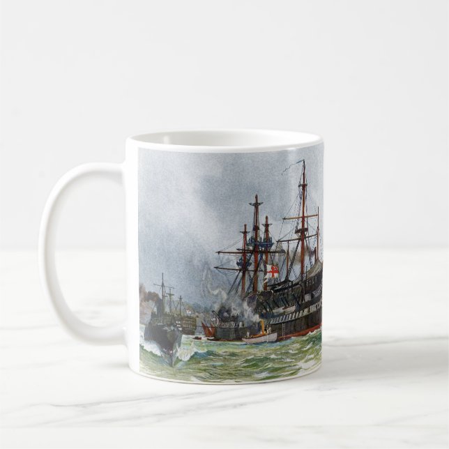 Caneca De Café HMS Implacable um navio de terceira classe de 74 c (Esquerda)