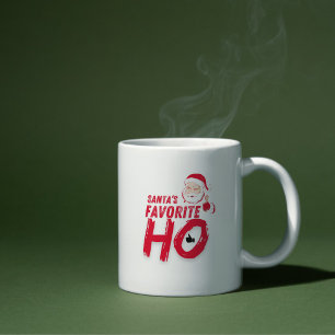 Caneca De Café Ho favorito dos papais noeis - Design de férias co