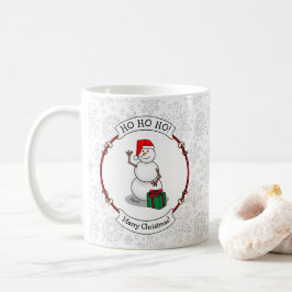 Caneca De Café Ho Ho Feliz Papais noeis de Natal Bonito Snowman