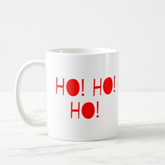Caneca De Café Ho Ho Ho (Esquerda)