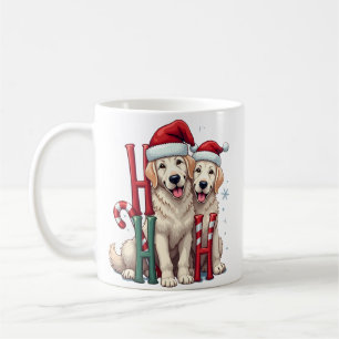 Caneca De Café Ho Ho Ho Grande Amante de Cães Pirenéus Natal Papa