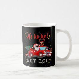 Caneca De Café Ho ho ho o Hot Rod Papais noeis de Natal Reindeer