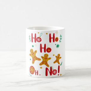 Caneca De Café Ho Ho Ho Oh Não! Camiseta