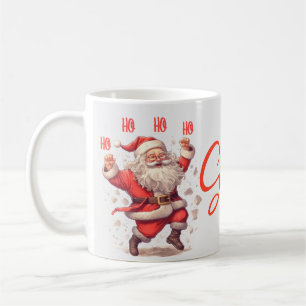 Caneca De Café Ho Ho Leite para Papais noeis