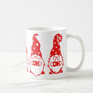 Caneca De Café Ho Ho Red Gnomos Coffee Mug