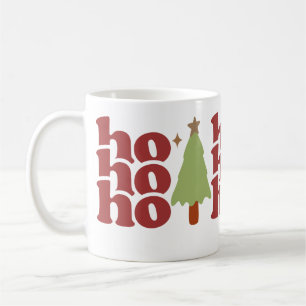 Caneca De Café Ho Ho Retro Groovay Feriados de Natal