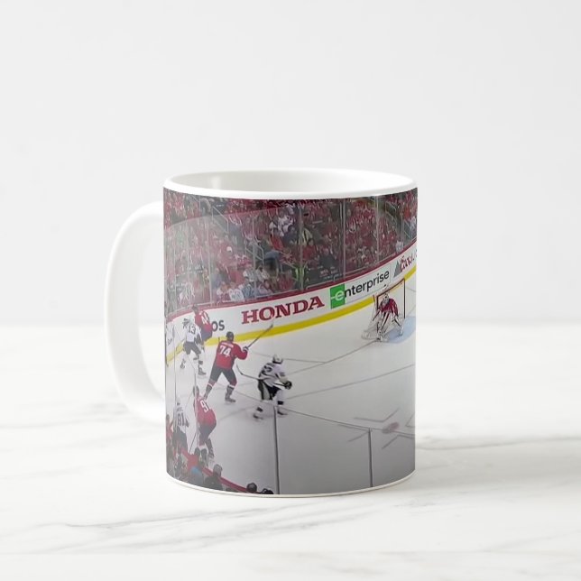 Caneca de Café Hockey 11 oz Cerâmica W-PT ZLE (Frente Esquerda)
