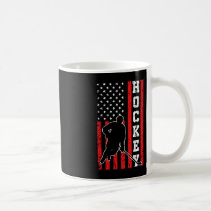 Caneca De Café Hockey American Flag Men 4 de julho