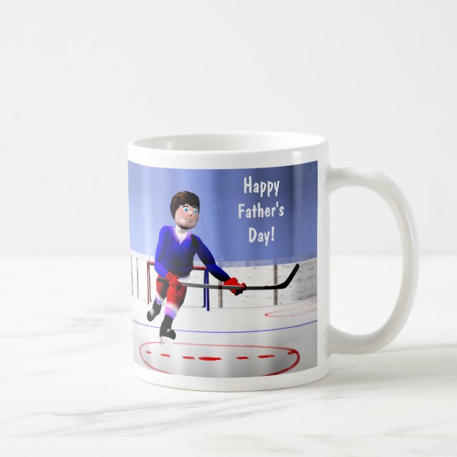 Caneca De Café Hockey com dia de os pais (Direita)
