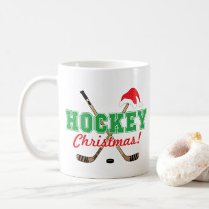 Caneca De Café Hockey com palitos de Natal