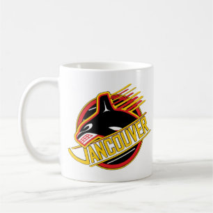 Caneca De Café Hockey com Vancouver RARO - Canucks Retroativos
