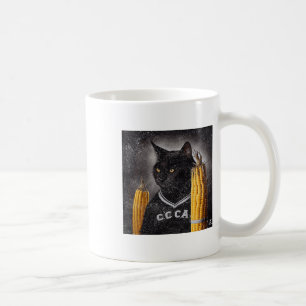 Caneca De Café Hockey Corn De Gato No Cob
