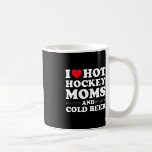 Caneca De Café Hockey Divertido Eu Adoro Mães De Hóquei Quente E