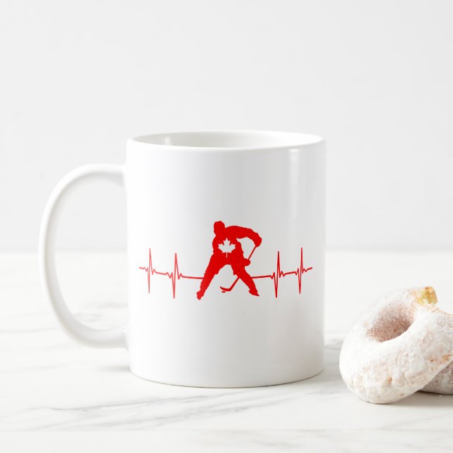 Caneca De Café Hockey do Canadá (Com Donut)