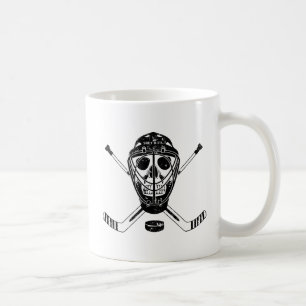 Caneca De Café Hockey Goalie Skull