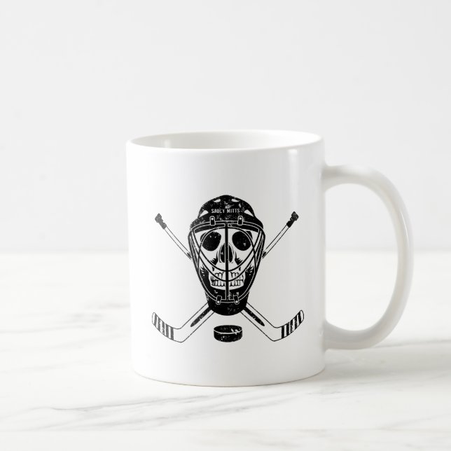 Caneca De Café Hockey Goalie Skull (Direita)