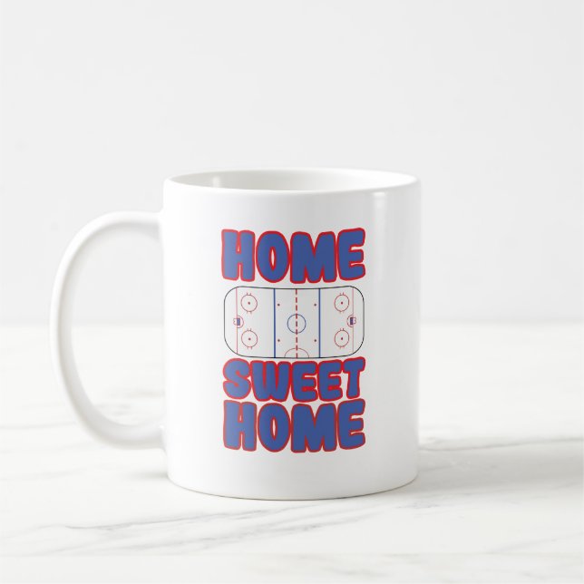 Caneca De Café Hockey Home Sweet Home (Esquerda)