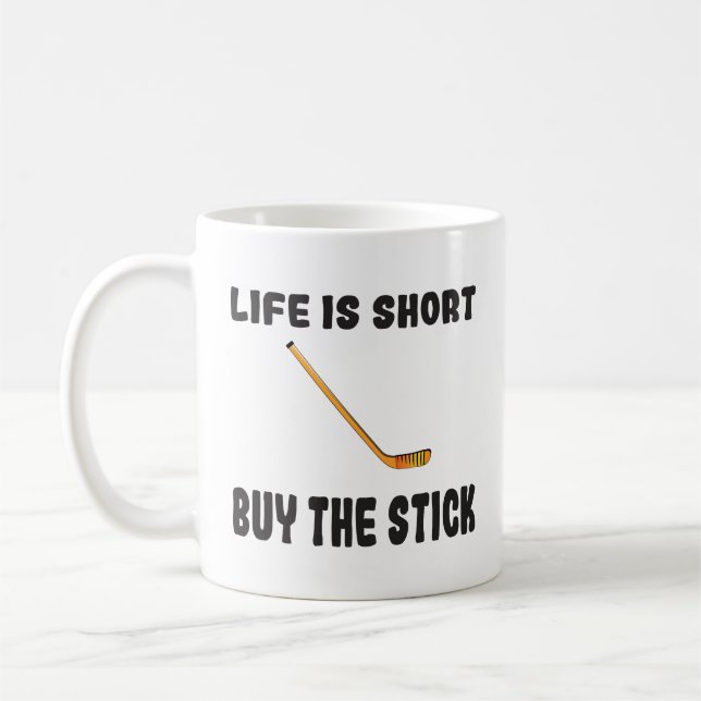 Caneca De Café Hockey Life é Short Comprar the Stick (Esquerda)
