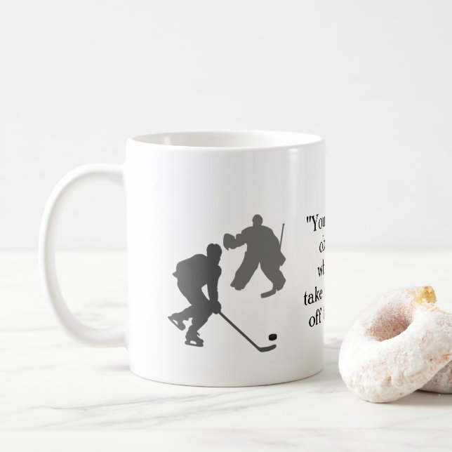 Caneca De Café Hockey Mug - ditado inspirador (Com Donut)