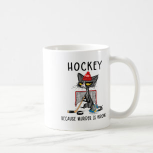 Caneca De Café Hockey Porque O Assassinato É Engraçado Engraçado,