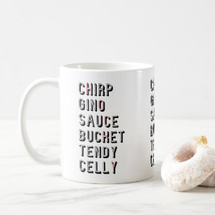 Caneca De Café Hockey Slang - Balde Chirp Gino Sauce Tendy Celly