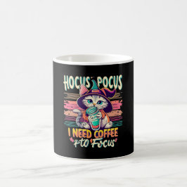 Caneca De Café Hocus Focus - Preciso de café para me concentrar