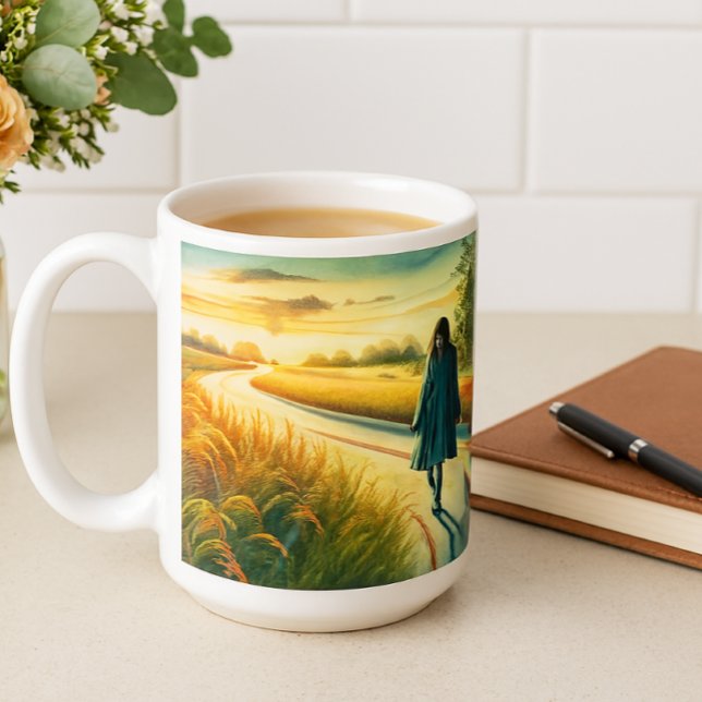 Caneca De Café Hoje é o seu dia - Sai da inspiração (Ai generated mockup designed by Susang6)