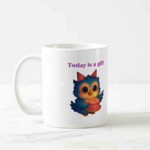 Caneca De Café Hoje é uma ilustração do presente - uma ilustração