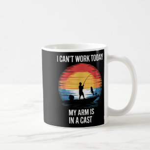 Caneca De Café Hoje Não Posso Trabalhar Meu Braço Está Engessado 