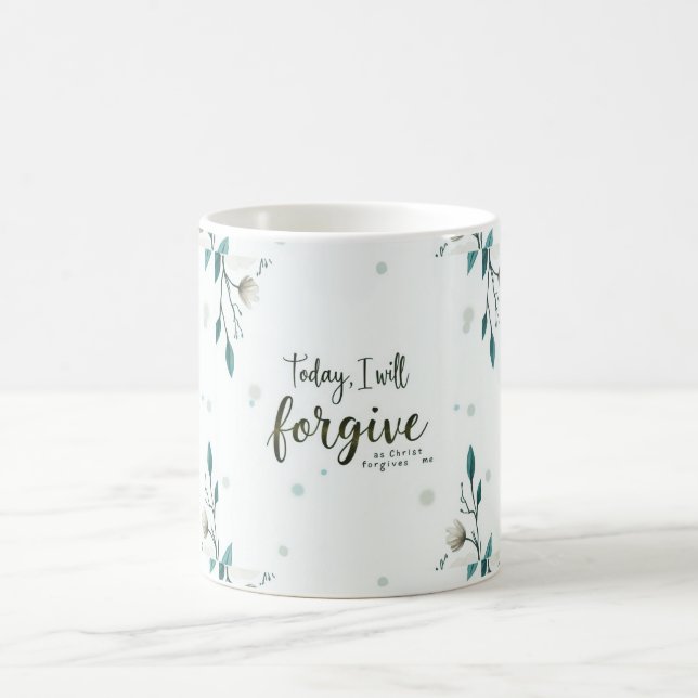 Caneca De Café Hoje, perdoarei como Cristo me perdoa. (Centro)