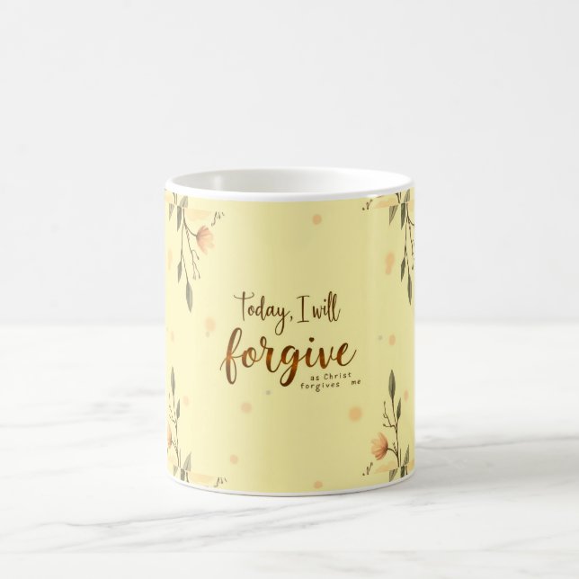 Caneca De Café Hoje, perdoarei como Cristo me perdoa. (Centro)