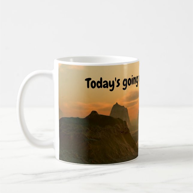 Caneca De Café Hoje vai ser um dia EXCELENTE! Coffee Mug (Esquerda)