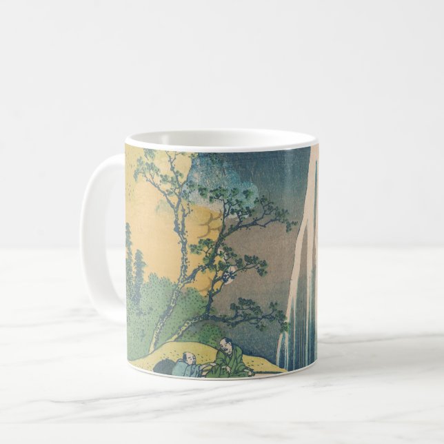 Caneca De Café Hokusai Amida cai na cachoeira do Japão (Frente Esquerda)