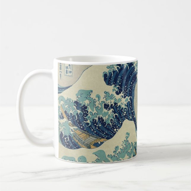 Caneca De Café Hokusai é a onda de Excelentes de Kanagawa (Esquerda)
