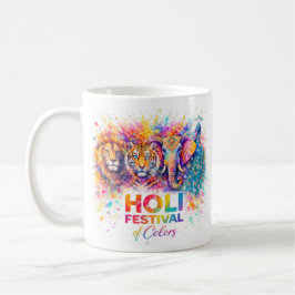 Caneca De Café Holi Festival of Colors Wild