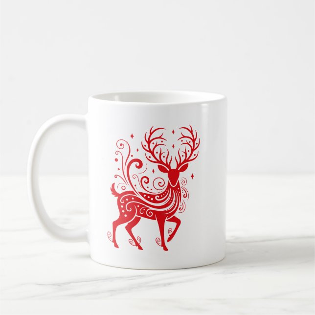 Caneca De Café Holiday Deer (Esquerda)