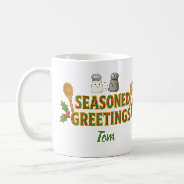 Caneca De Café Holiday Seasoned Greetings (Esquerda)
