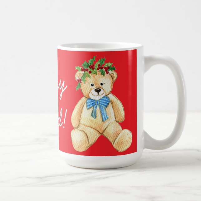 Caneca De Café holiday teddy bear, Beary Loved! (Direita)