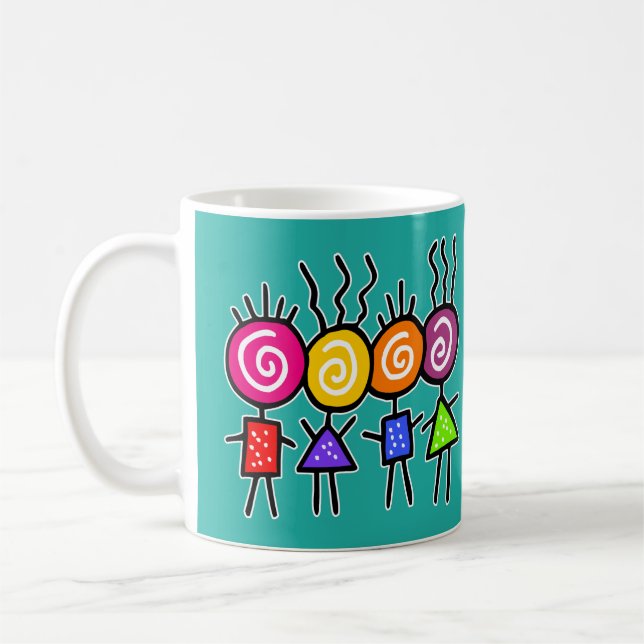 Caneca De Café HoliES - HOLI MELHORES AMIGOS + suas ideias (Esquerda)