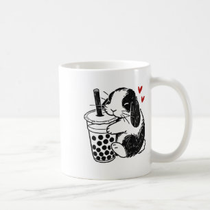Caneca De Café Holland Lop Rabbit ama Boba Tea Bunny E Bubble