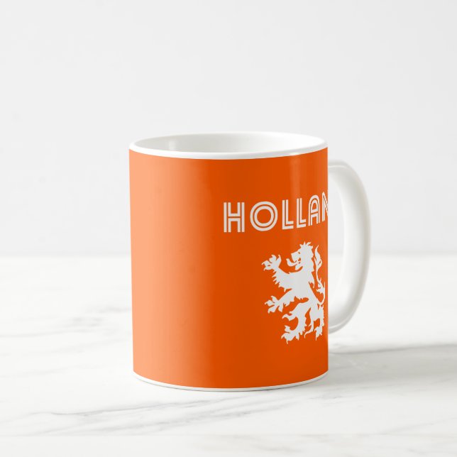 Caneca De Café Holland Retro (Frente Esquerda)