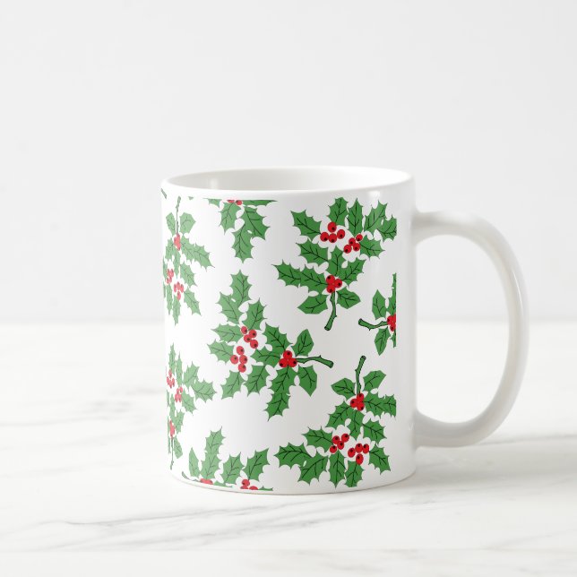 Caneca De Café Holly Berries (Direita)