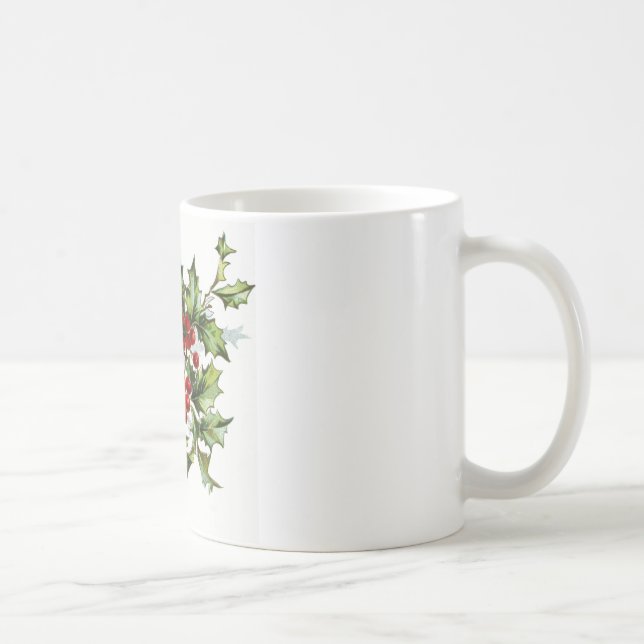 Caneca De Café Holly Berries 001 (Direita)